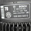 alternator Bosch 0123315001 VW Seat Skoda 14V 70A