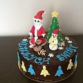 Świateczny tort #tort #świąteczny #choinka #torty #okolicznościowe #mikołaj #torty #tort #bałwanek