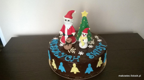 Świateczny tort #tort #świąteczny #choinka #torty #okolicznościowe #mikołaj #torty #tort #bałwanek
