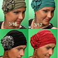 Turban Retro 3 kwiaty