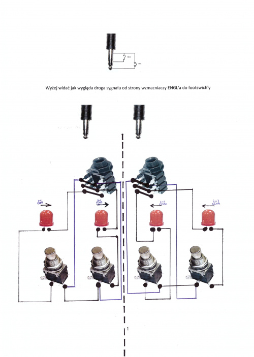 Schemat Footswich ENGL Z4 x 2