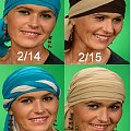 Turban Chusta Basia jednokolorowa