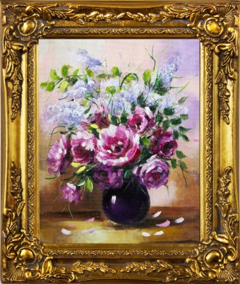 Gemischter Blumenstrauß-Ölgemälde handgemalt Leinwand+Rahmen Sygniert 27x32cm,cena 39,99e http://www.go-bi.pl/produkty/g16161-obraz-g16161.html