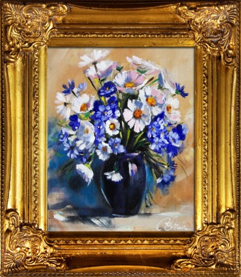 Gemischter Blumenstrauß-Ölgemälde handgemalt Leinwand+Rahmen Sygniert 27x32cm,cena 39,99e http://www.go-bi.pl/produkty/g16181-obraz-g16181.html