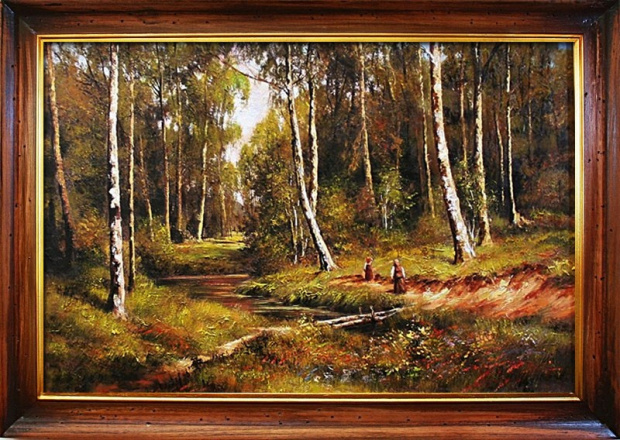 Ivan Ivanowicz Szyszkin-Ölgemälde handgemalt Leinwand+Rahmen Sygniert 106x76cm malowane recznie,cena 219e,wys.19,90 http://www.go-bi.pl/produkty/obraz-02140.html