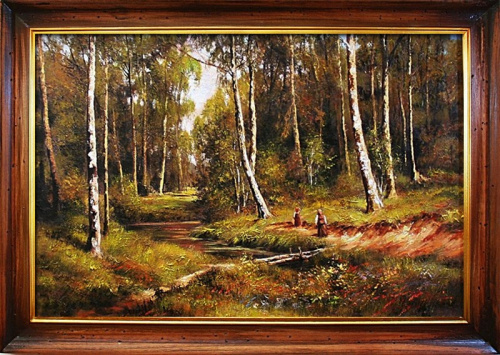 Ivan Ivanowicz Szyszkin-Ölgemälde handgemalt Leinwand+Rahmen Sygniert 106x76cm malowane recznie,cena 219e,wys.19,90 http://www.go-bi.pl/produkty/obraz-02140.html