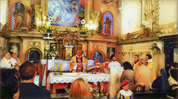 Msza w Klasztorze Pokamedulskim